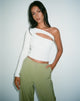 immagine di MOTEL X OLIVIA NEILL Top Haimi in Rib Star White