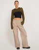 Immagine di Hanita Bolero Top in verde oliva