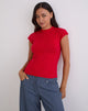 Immagine di Hanuva Top in maglia rosso