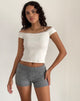 immagine di Husan Hot Pants in maglia grigia