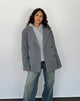Immagine di Binaiya Blazer di lana oversize in grigio