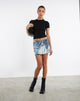 immagine di MOTEL X JACQUIE Ina Mini Skirt in Denim Pocket