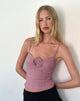 Immagine di Indus Cami Top in Rosette Rosa Scuro