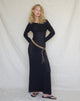Immagine di Jadie Open Back Maxi Dress in nero