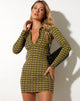 immagine di Javiera Mini Dress in Chevron Green