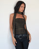 Immagine di Jeldia Set top e sciarpa in lurex a righe oro