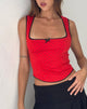 Immagine di Jinisa Top corsetto in rosso polka