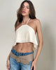 Immagine di Jivika Crop Top in chiffon crema