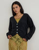 Immagine di Jiyo Cardigan arricciato in maglia nero