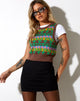 Immagine di Joker Gilet Top in maglia Fairisle Mix Brown