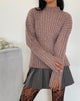 Immagine di Judah - Maglione oversize a costine in Taupe