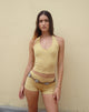 immagine di Jules Top in jersey a righe giallo grigio