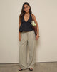 Immagine di Juria - Pantalone a righe neutre color kaki