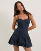 Immagine di Juun Puffball Mini Dress in Dark Navy