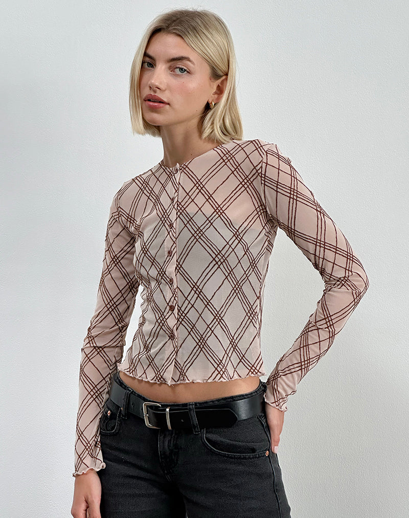 Camicia Kahula a righe schizzate Nude