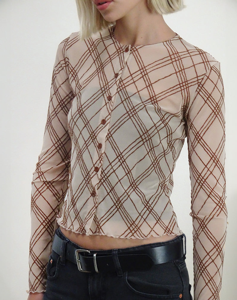 Camicia Kahula a righe schizzate Nude