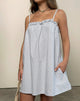 Immagine di Kamalani Dress in Mini Gingham Blu e Grigio