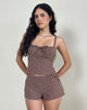 Immagine di Kamden Cami Top in Lino Deep Taupe