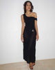 Immagine di Katja Maxi Dress in Black Textured Crochet