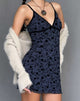 Immagine di Mevila Mini Dress in Pretty Petal Flock Nero