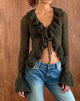 Immagine di Kendra Ruffle Cardi in Khaki