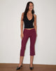 Immagine dei pantaloni Kila Capri in borgogna sartoriale