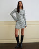 Immagine di Kimberly Mini Dress in Sequin Flower Grigio
