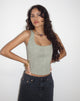 immagine di Kye Corset Top in grigio cenere