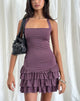 Immagine di Laine Halter Mini Dress in Mulberry Slinky