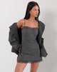 Immagine di Larna Mini Dress in check sartoriale grigio