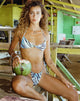 immagine di Laufey Bikini Top in Warped Zebra Blue