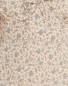 blu antico e avorio floreale