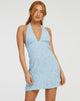 Immagine di Leana Mini Dress in Ditsy Rose Blue