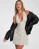immagine di Leana Mini Dress in tonalità zebrata