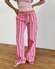 immagine dei pantaloni Lirura a righe verticali rosse