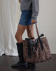 Immagine della borsa London con stampa leopardata Rar Sandstorm e fiocchi neri