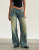 Immagine di Roomy Extra Wide Low Rise Jean in Mid Used Green