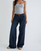 Immagine dei jeans a vita bassa Roomy in Smokey Blue