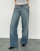 Immagine di Jeans larghi a vita bassa in Vintage Bleach