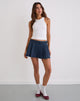 Immagine di Lupi Micro Gonna in Chambray Blu Vintage