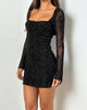 Immagine di Luth Mini Dress in Vine Flower Nero