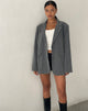 immagine del Blazer Maiwa in gessato grigio sartoriale