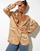 Immagine di Maiwa Blazer in Satin Golden Sand