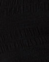 Maglia arricciata nera
