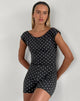 Immagine di Meredith Backless Playsuit in Polka Nero