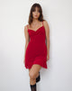 Immagine di Micaya Mini Dress in Red Heart Flocked Mesh