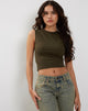 Immagine di Monlo Vest Top in Olive