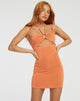 immagine di Namira Mini Dress in Firecracker Orange