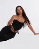 immagine di Ketia Crop Top in Zebra Flock Nero