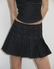 Immagine di Gatlin Gonna in Chambray Borchie Nero